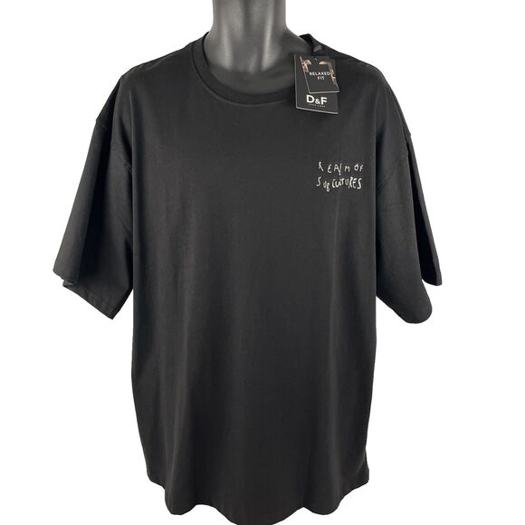 NEW Denim & Flower Men's XL Black T-Shirt "Realm of Subcultures" Relaxed NWT - Picture 1 of 7